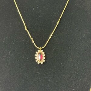 Kendra Scott Berry Cubic Zirconia Pendant Gold Necklace